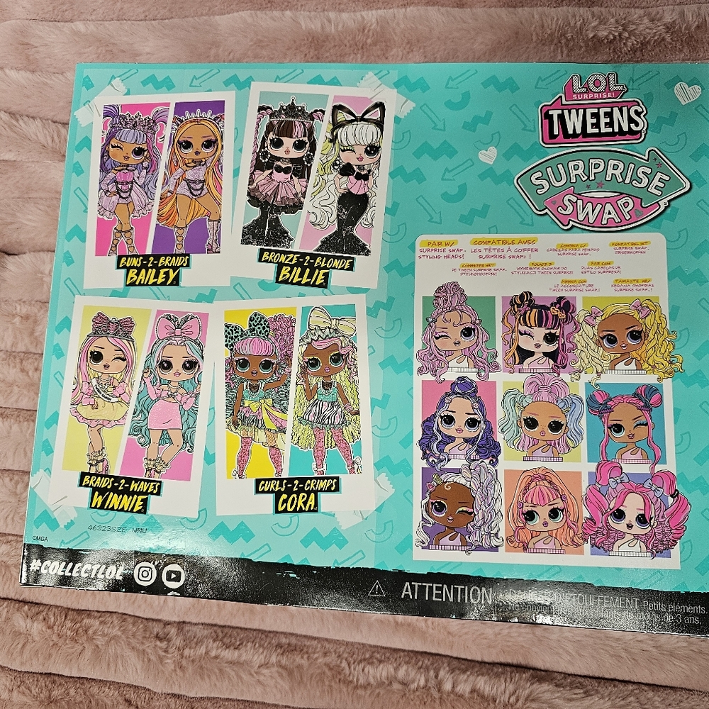 LOL Surprise Tweens Surprise Swap Curls-2-Crimps Cora Fashion Doll, 20+ Surprise - Picture 3 of 9
